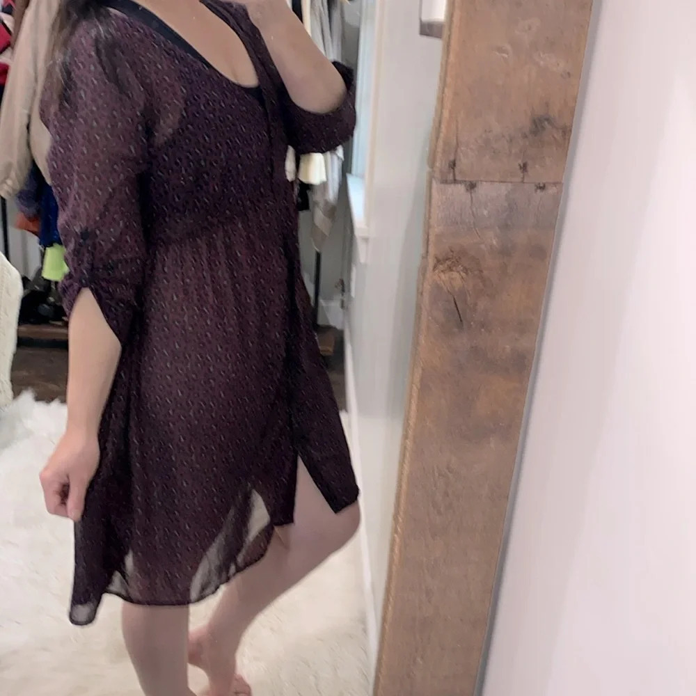 Torrid purple leopard print dress size 0